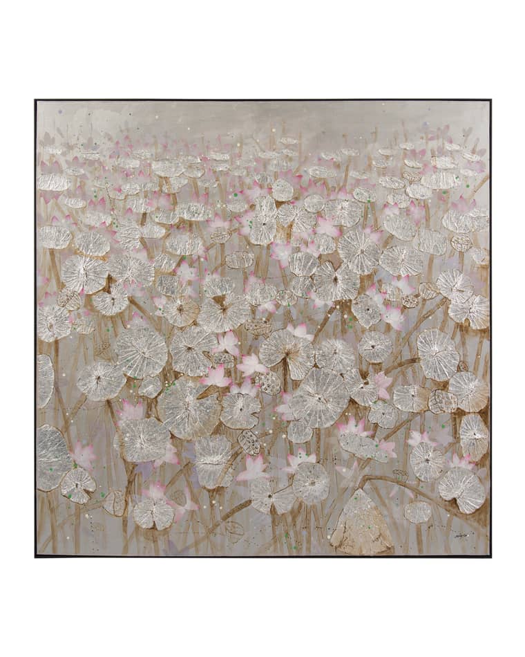 John-Richard Collection "Silver Lily Pond" Wall Art by Teng Fei