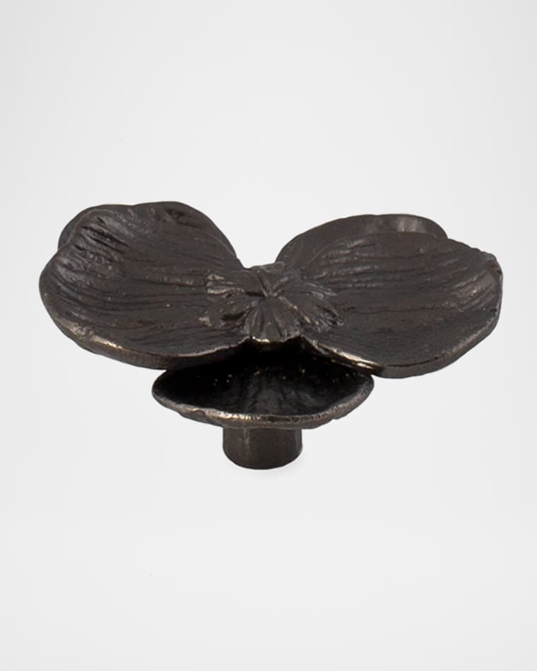 Michael Aram Orchid Small Knob - Black Nickel Plate