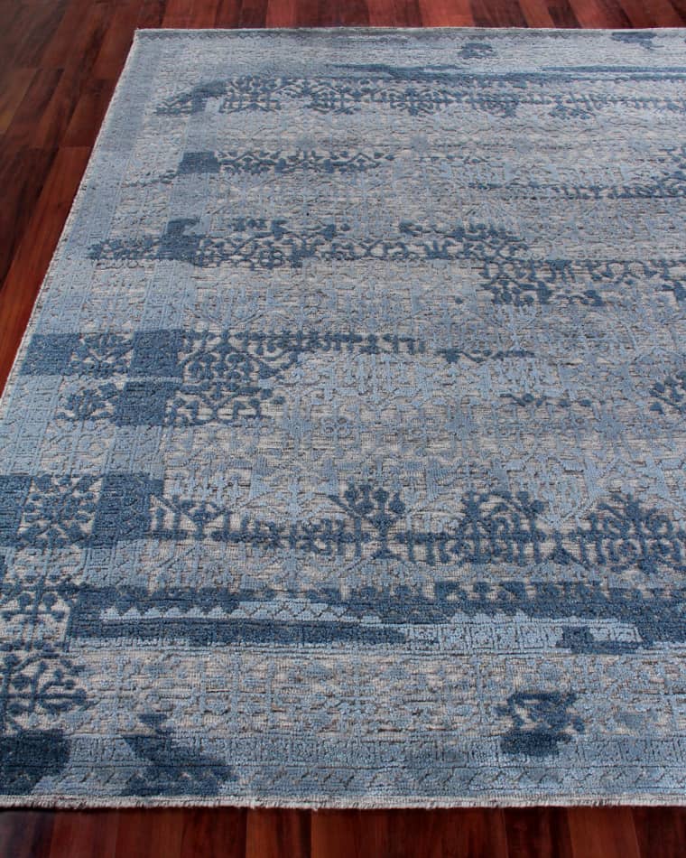 Exquisite Rugs Baker Hand-Knotted Wool Area Rug, 6' x 9'