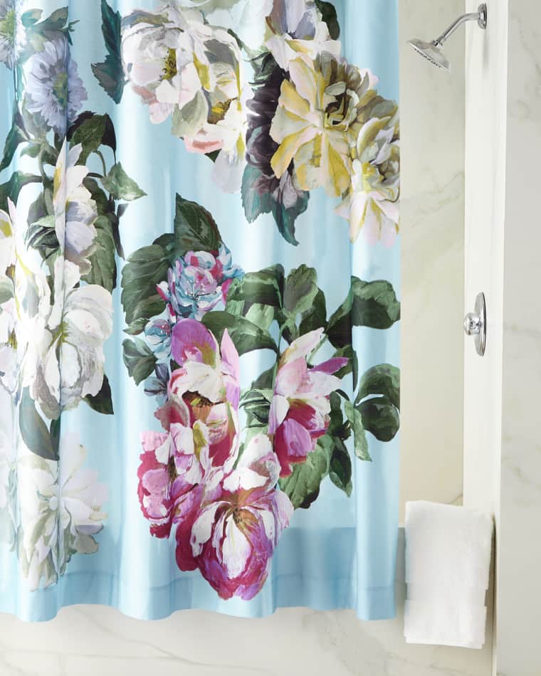 Designers Guild Delft Flower Sky Shower Curtain
