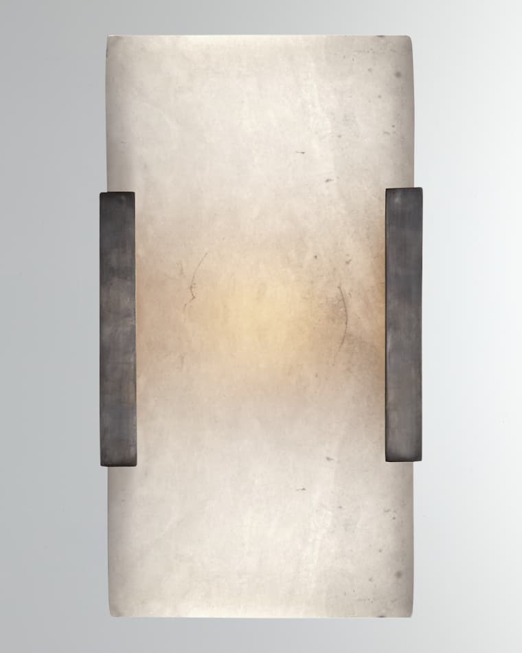 Visual Comfort Signature Covet Wide Clip Bath Sconce By Kelly Wearstler