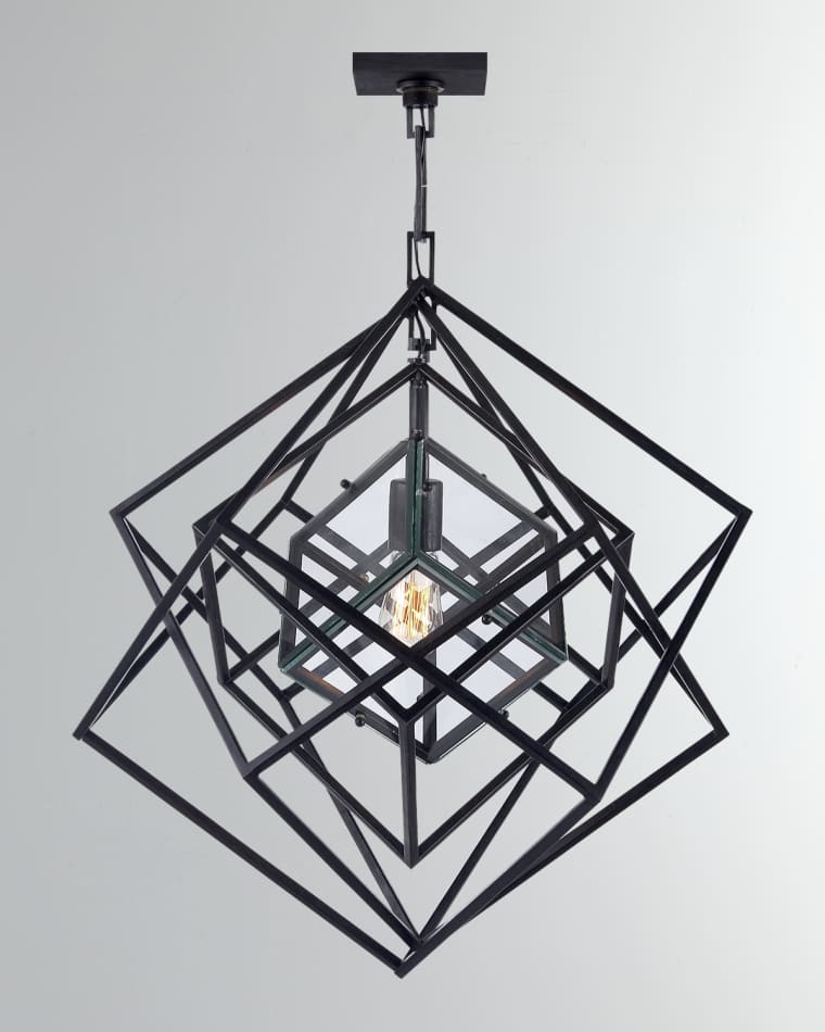 Visual Comfort Signature Cubist Small Chandelier By Kelly Wearstler