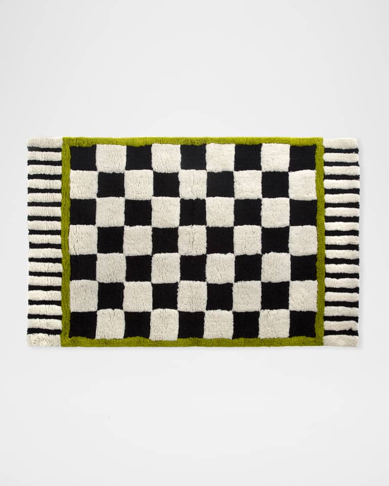 MacKenzie-Childs Courtly Check Large Bath Rug