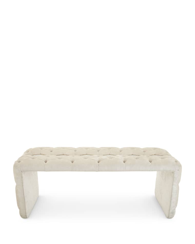 Haute House Elisa Marble Inlay Bench 51"