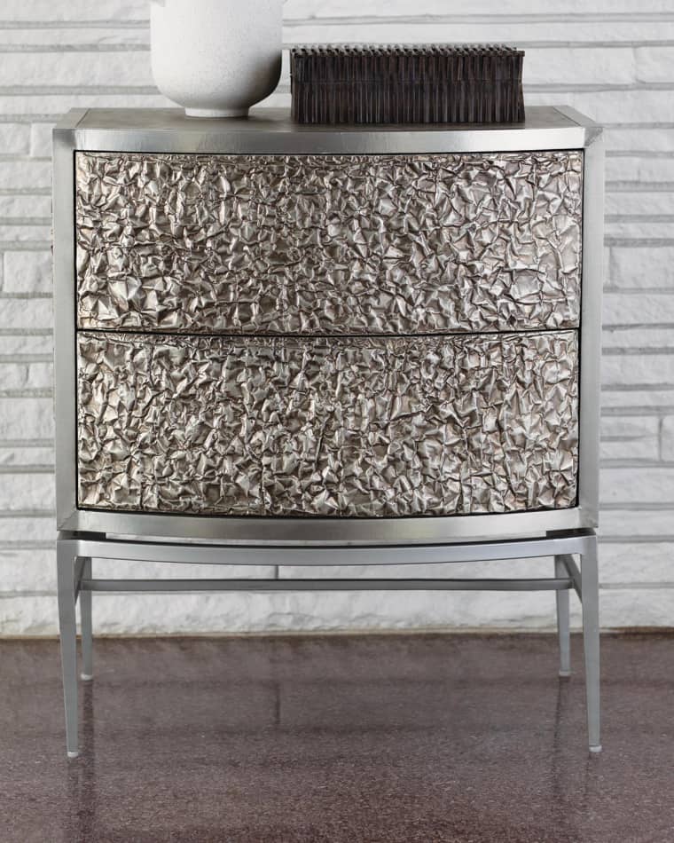 Global Views Crinkle Bedside Chest