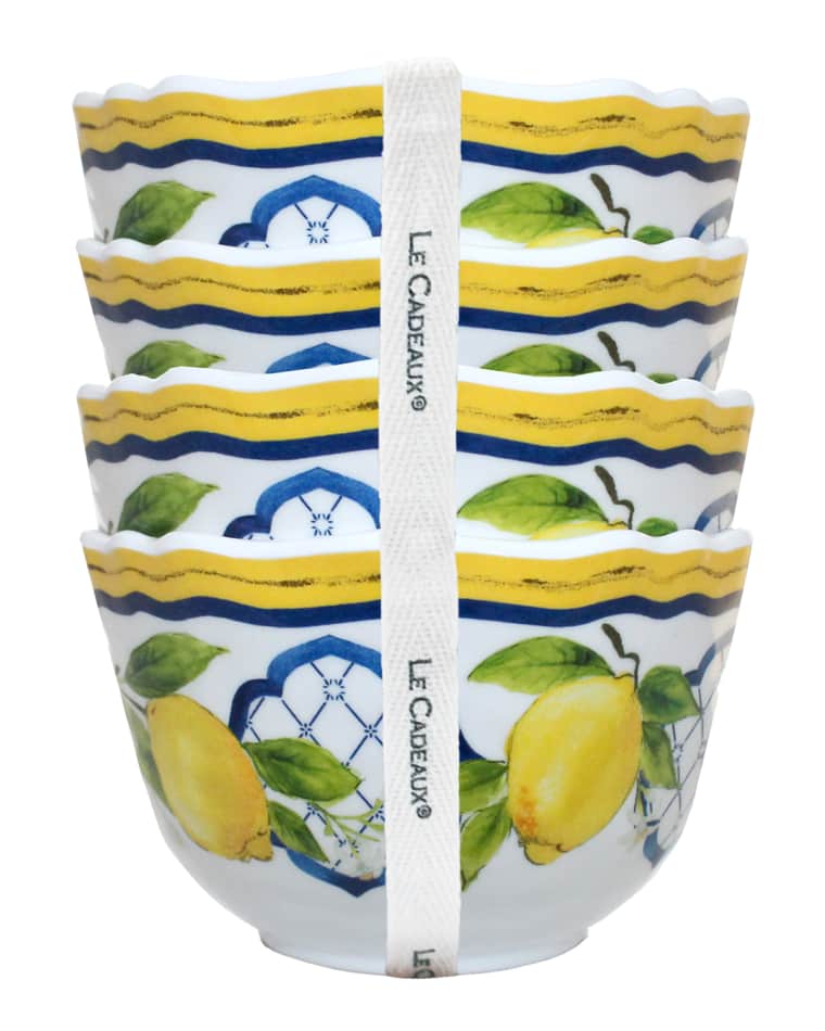Le Cadeaux Melamine Dessert Bowls, Set of Four