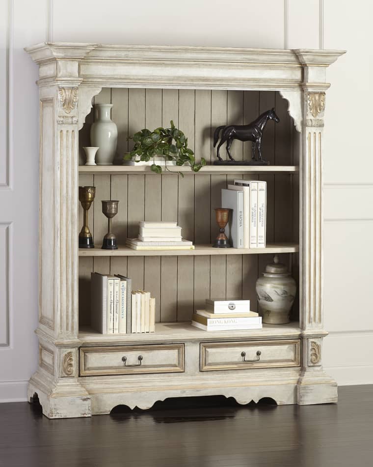 Peninsula Home Collection Vincente Carved Bookcase