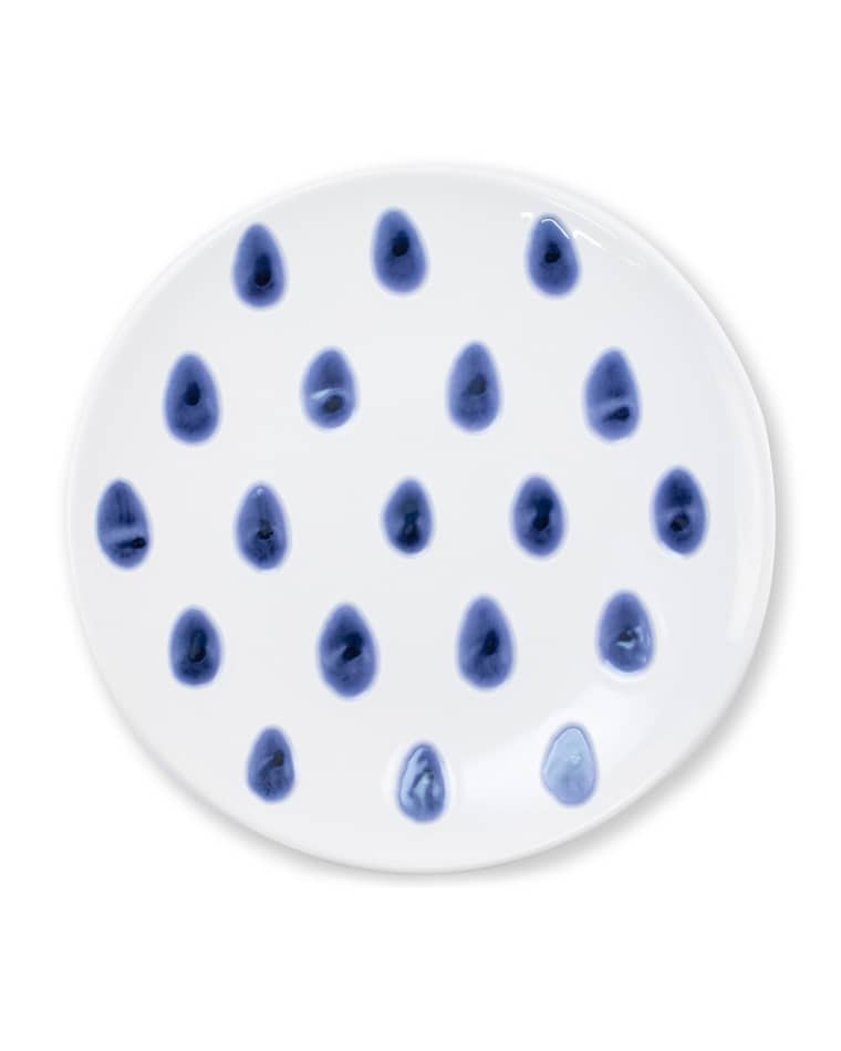 Vietri Santorini Dot Salad Plate