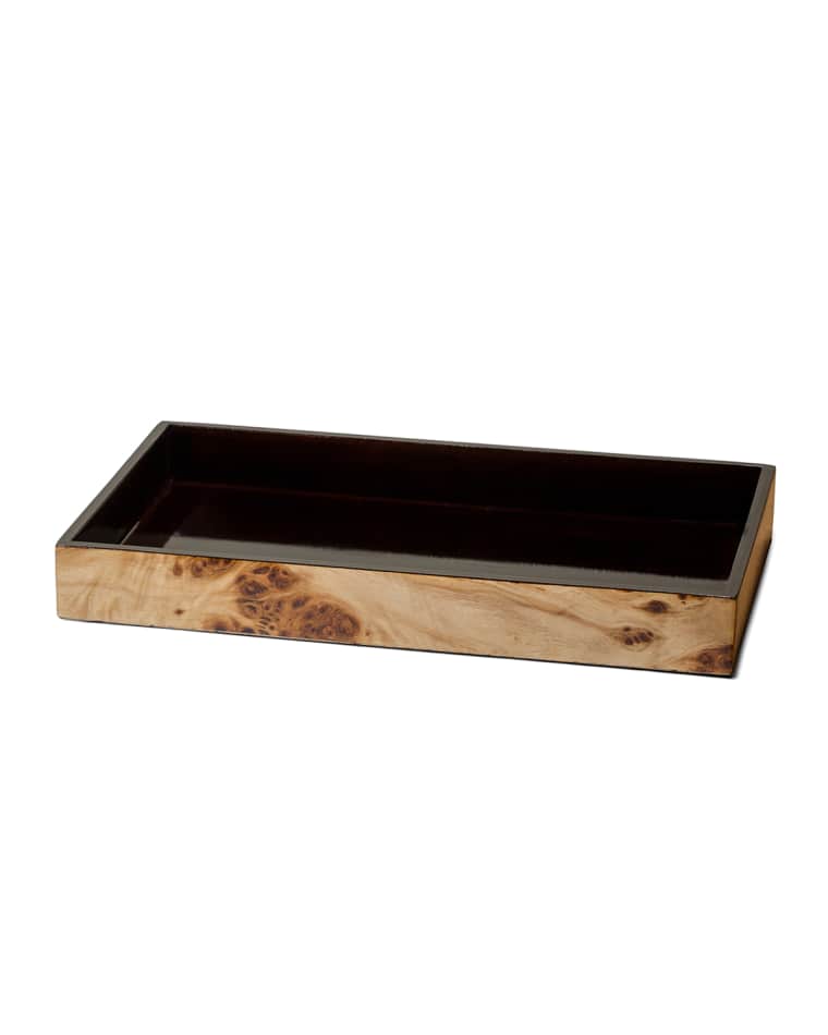 LADORADA Burl Veneer Bath Tray