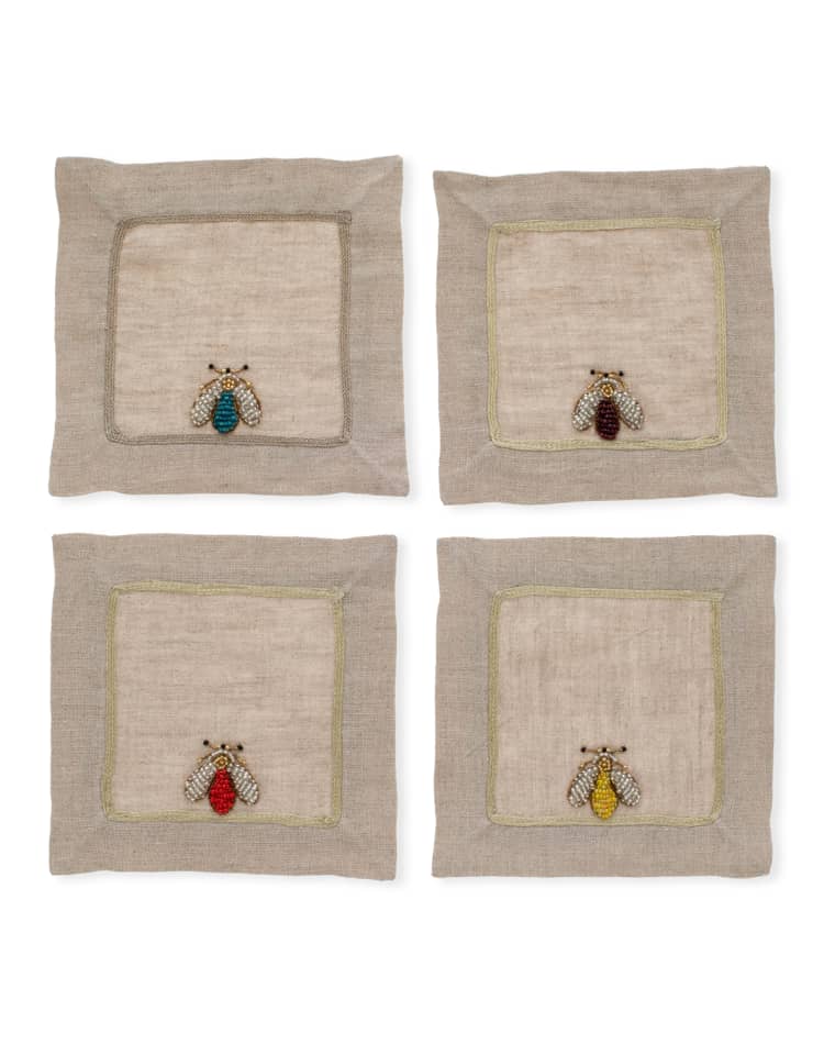 Joanna Buchanan Sparkle Bee Cocktail Napkins, Set of 4