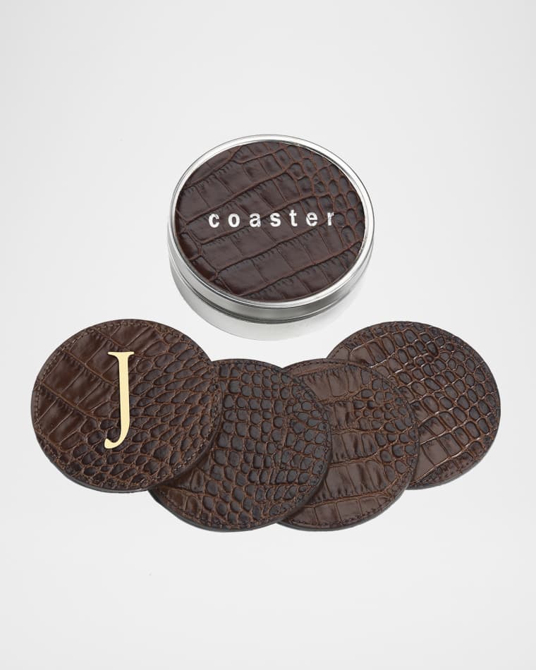 Graphic Image Round Coaster Set