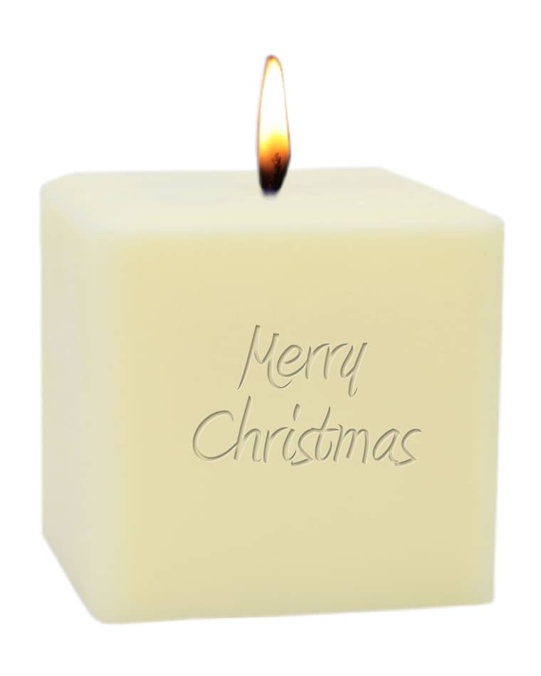 Carved Solutions 3" Eco-Luxury Merry Christmas Soy Candle