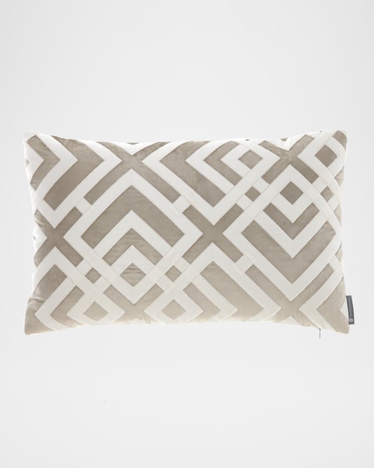 Lili Alessandra Karl Sm Rectangle Pillow, 14 x 22
