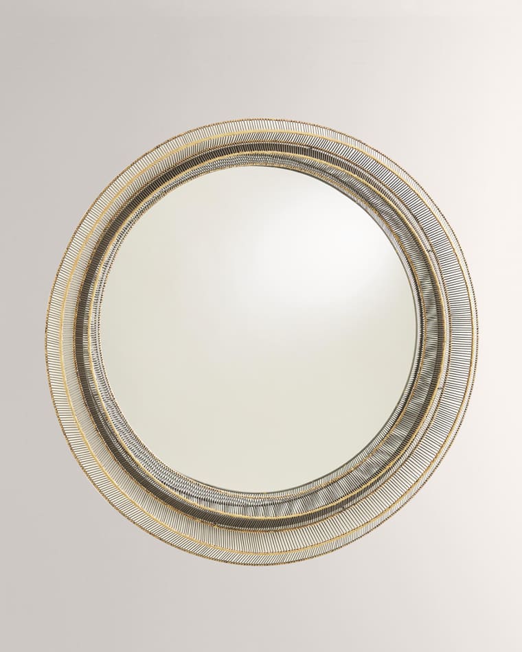 Global Views Wite Ribbon Mirror - Natural I