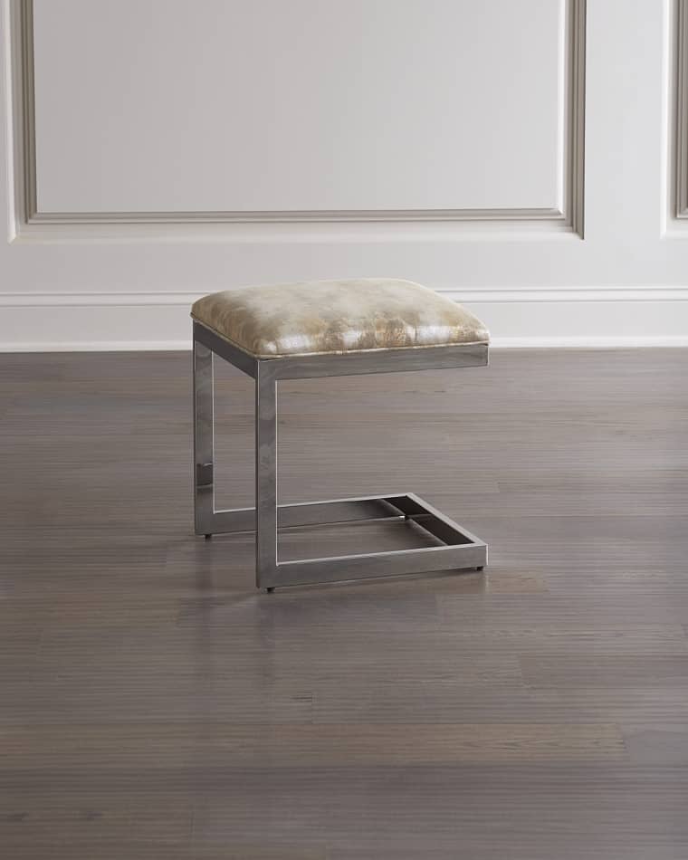 Massoud Lyndon Leather Ottoman