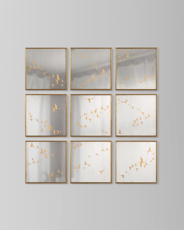 John-Richard Collection Migration Mirrors, Set of 9