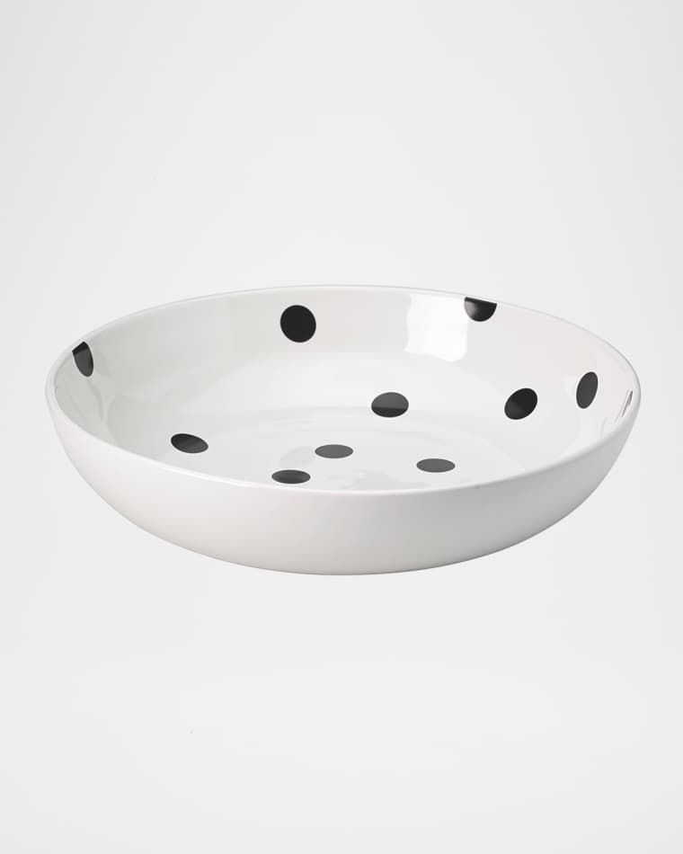 kate spade new york deco dot large low salad bowl