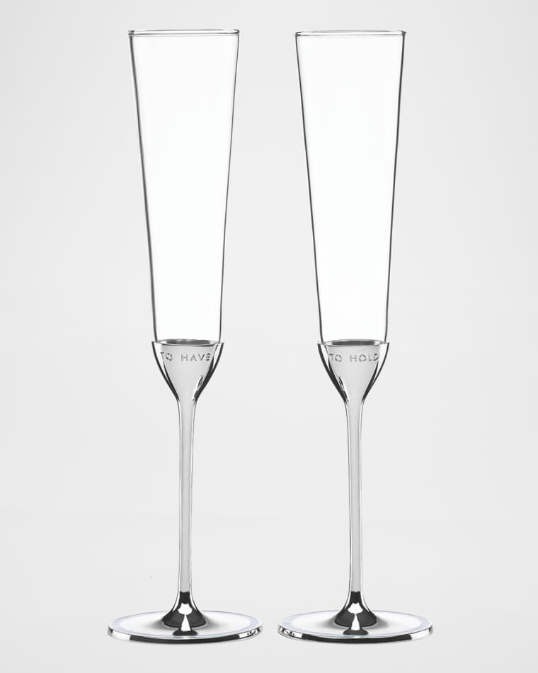 kate spade new york take the cake to have & to hold champagne toasting flute set