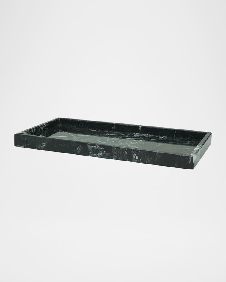 Marble Crafter Myrtus Collection Black Zebra Large Vanity Tray