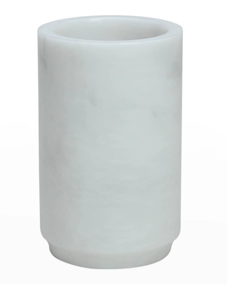 Marble Crafter Eris Collection Pearl White Marble Tumbler