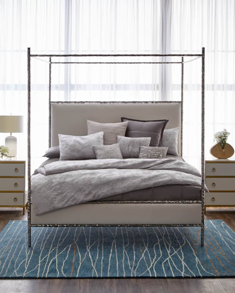 Beds At Neiman Marcus, Rayleigh Acrylic King Canopy Bed