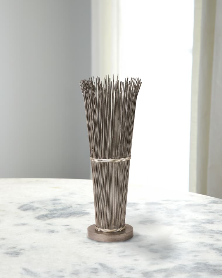William D Scott for Global Views Small Wire Vase