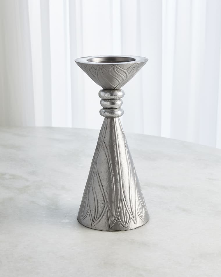 William D Scott for Global Views Large Leaf Candle Holder