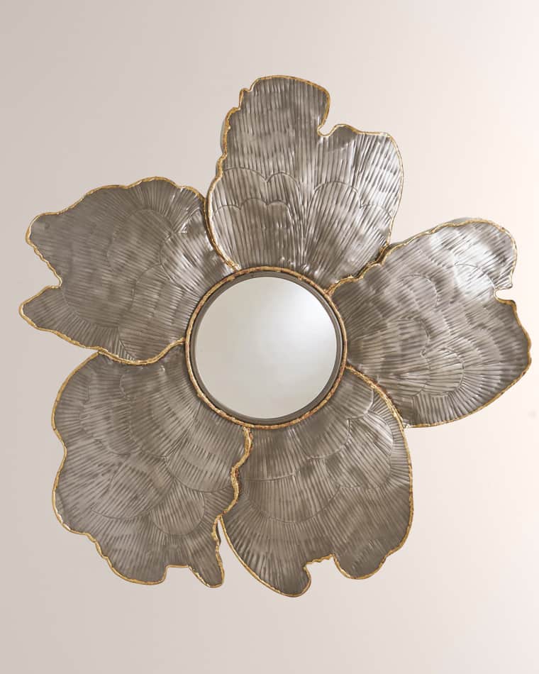 William D Scott for Global Views Flower Wall Mirror