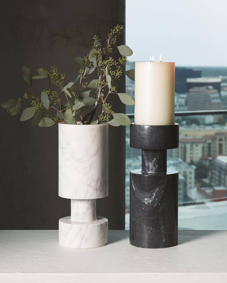 Citizen Artist by Global Views Luc Black Marble Vase