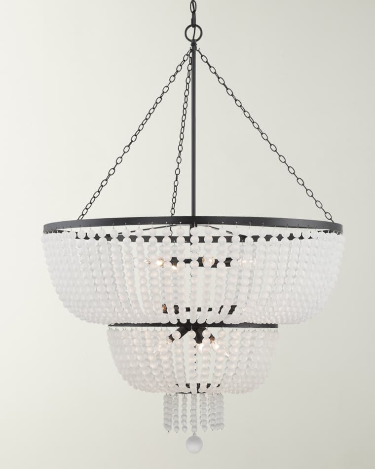Crystorama Rylee 12-Light Matte Black Chandelier