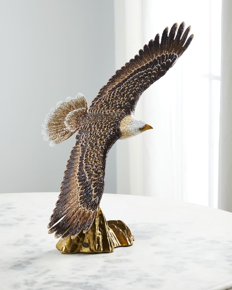 Jay Strongwater 25th Anniversary Soaring Eagle Figurine