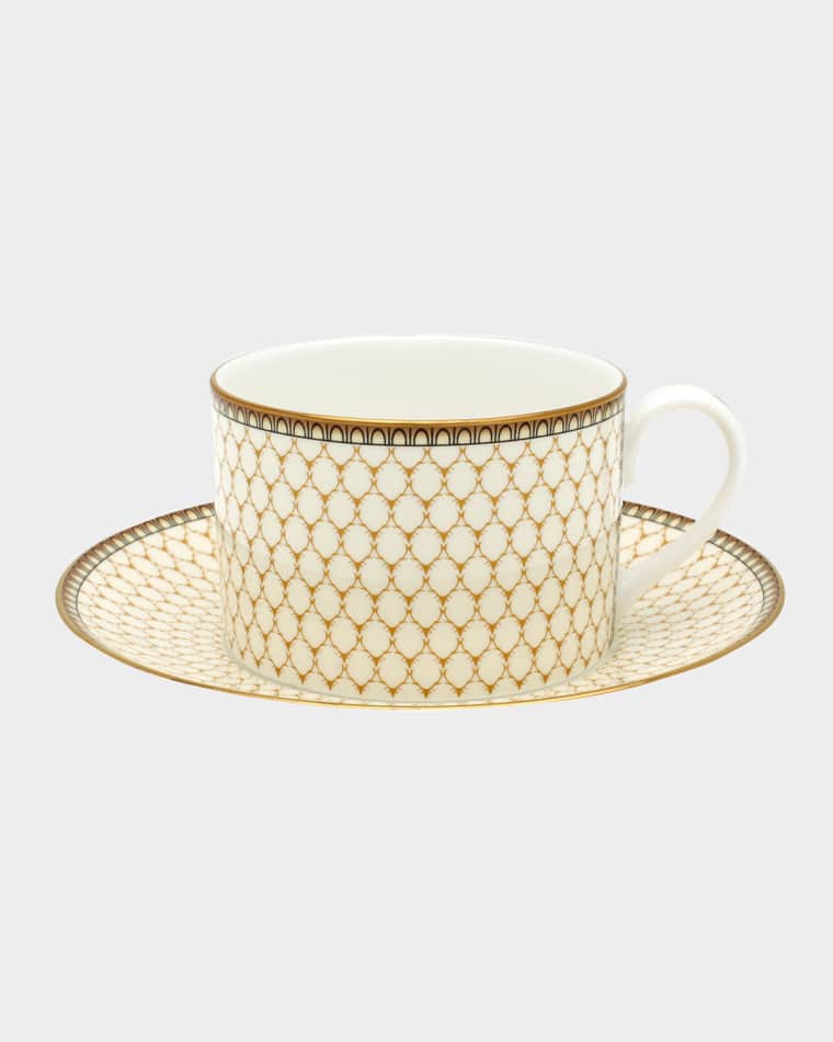 Halcyon Days Antler Trellis Teacup & Saucer