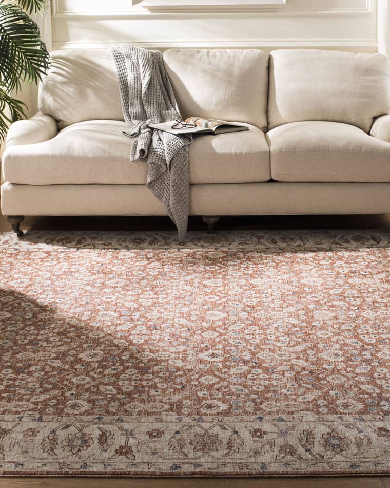 Lauren Ralph Lauren Helena Beige/Light Rust Power-Loomed Rug, 10' x 14'