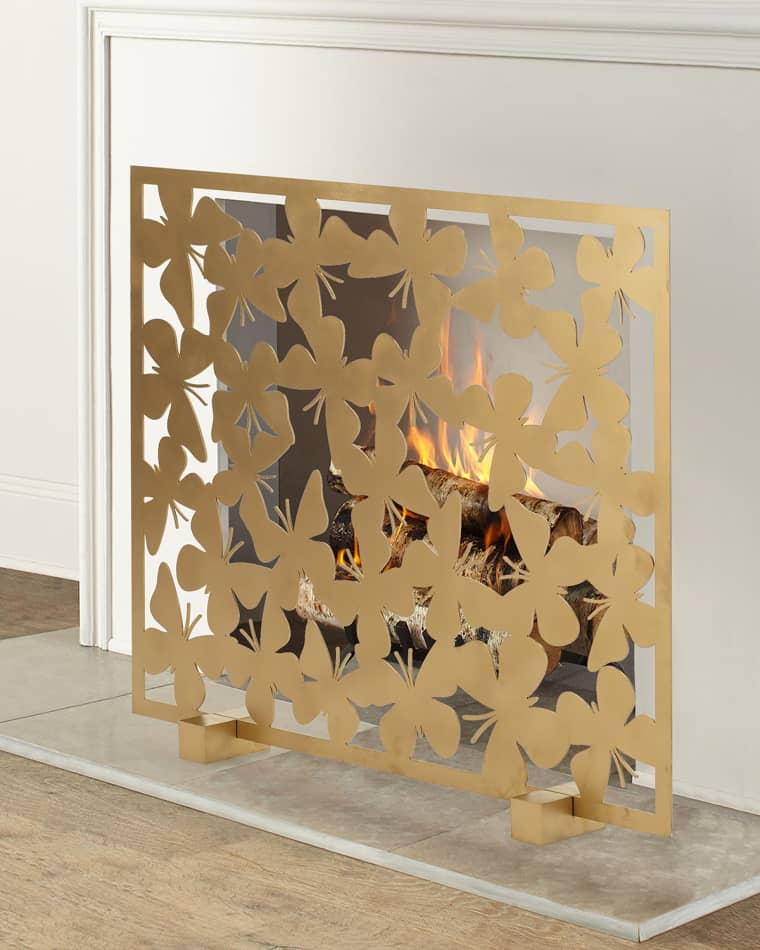 Tommy Mitchell Butterfly Fireplace Screen