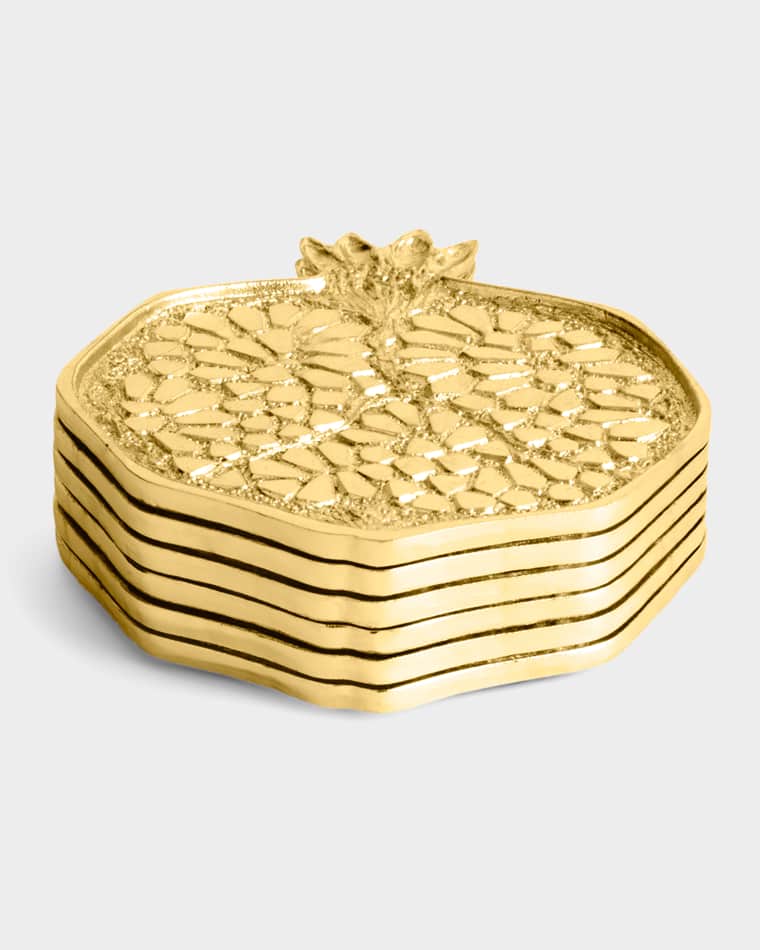 Michael Aram Pomegranate Coaster Set, Set of 6