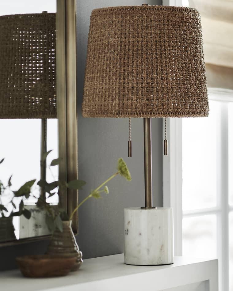 Designer Table Lamps At Horchow, Kingston Weave Table Lamp