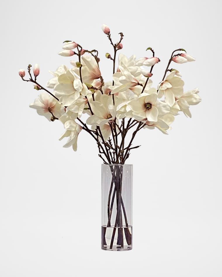 Winward Home Magnolia Tree Faux Floral Arrangement in Vase