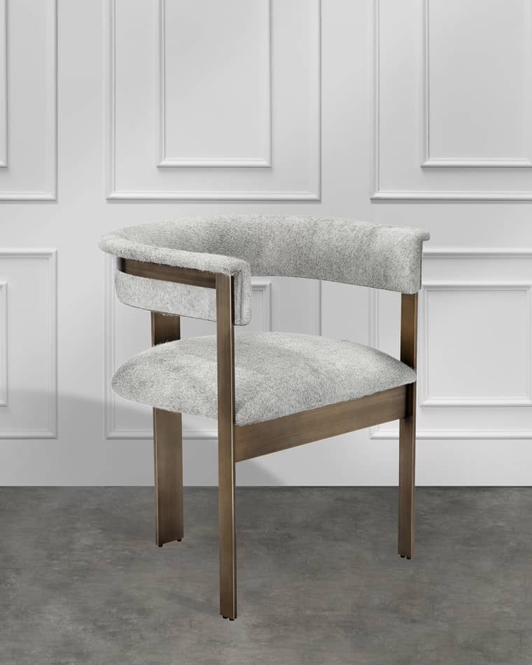 Interlude Home Darcy Hairhide Dining Chair