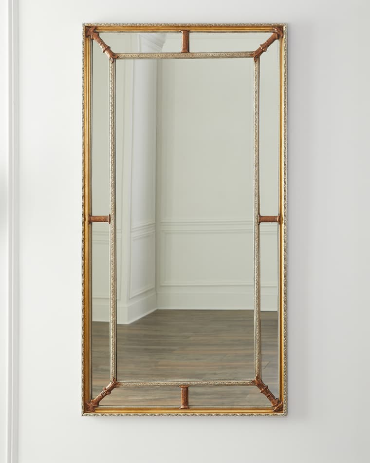 John-Richard Collection Margine Beveled Framed Floor Mirror