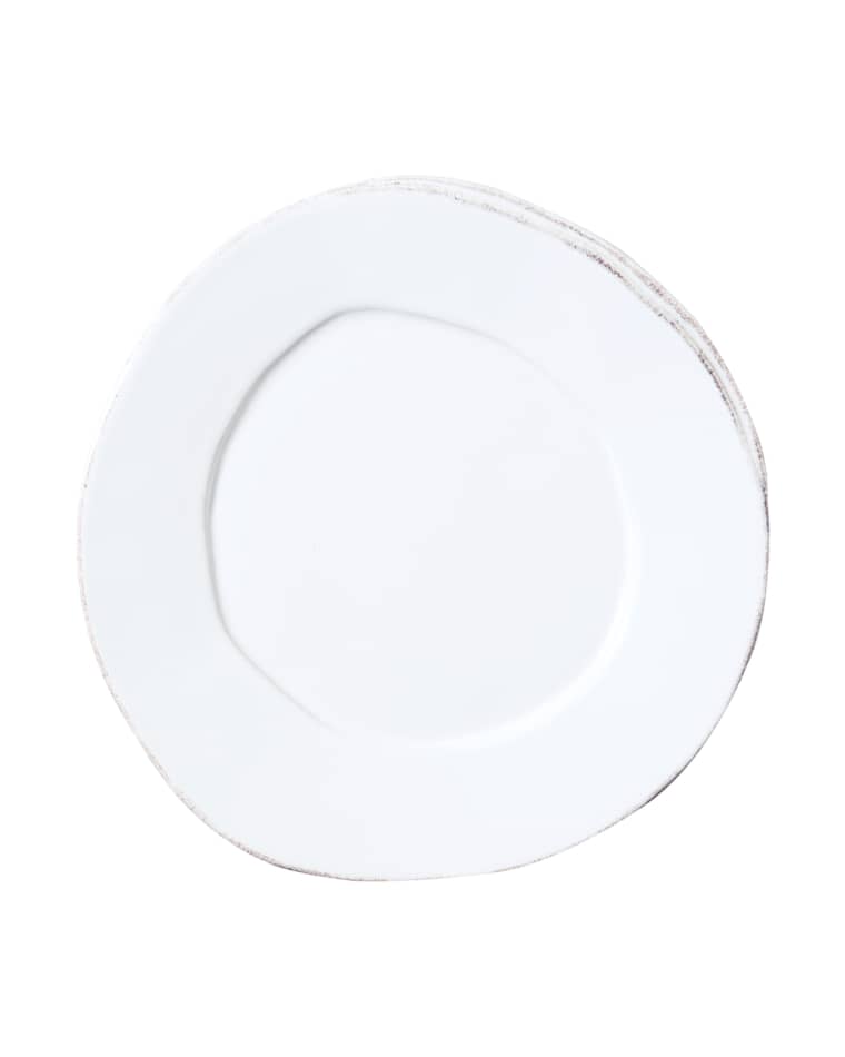 Vietri Lastra White Salad Plate