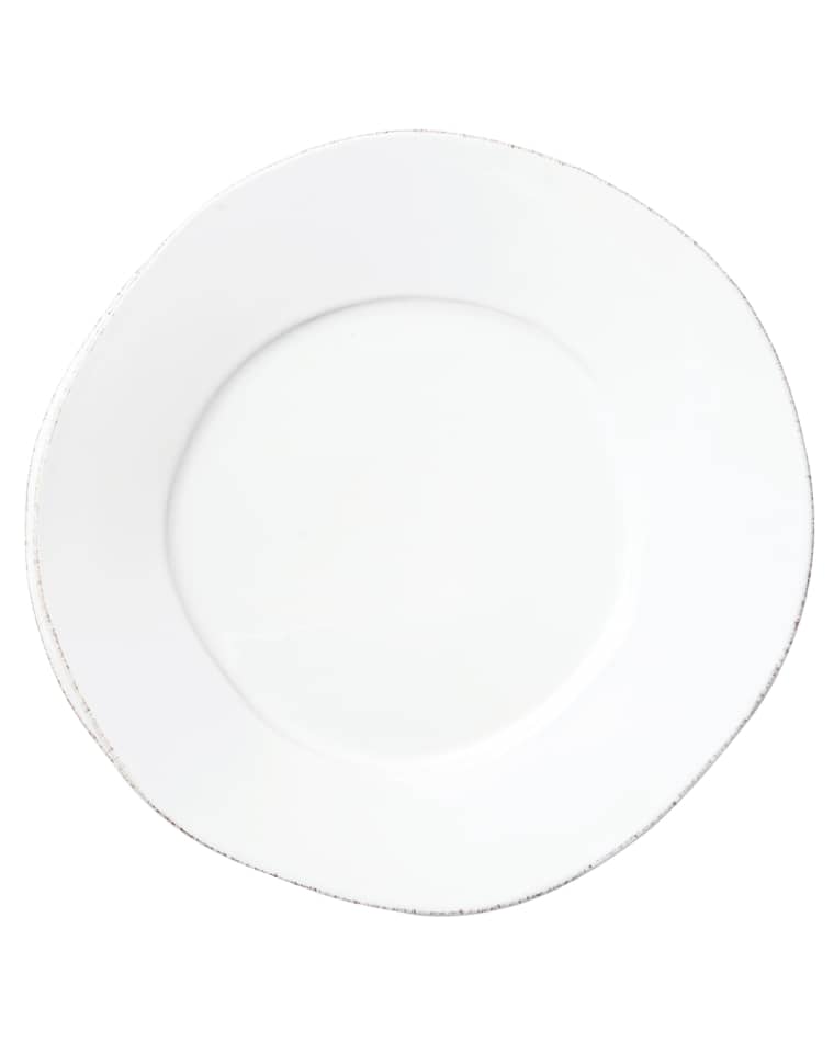 Vietri Lastra White American Dinner Plate