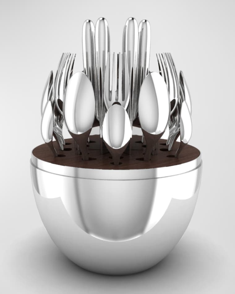 Christofle 24-Piece Mood Silver-Plated Flatware Service