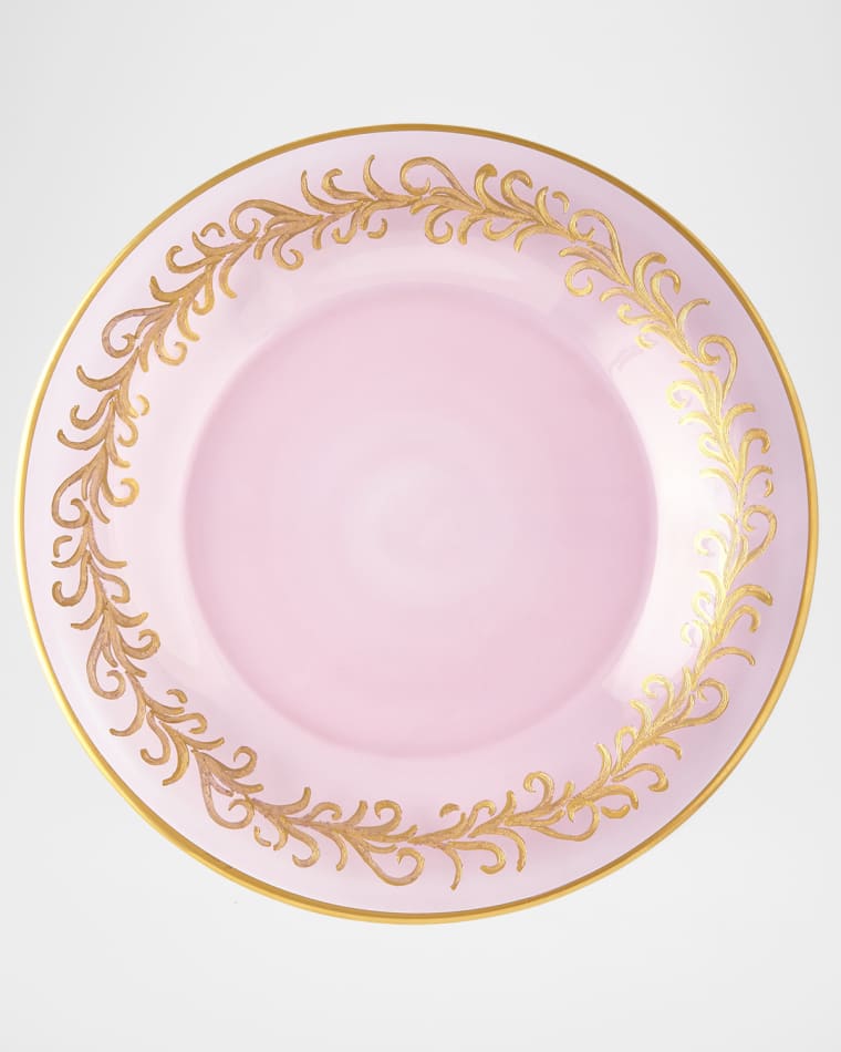 Neiman Marcus Blush Oro Bello Dinner Plates, Set of 4