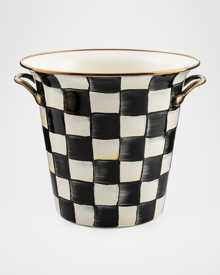 MacKenzie-Childs Courtly Check Enamel Wine Cooler