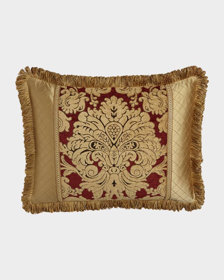 Austin Horn Collection Bellissimo Standard Pieced Sham with Fringe