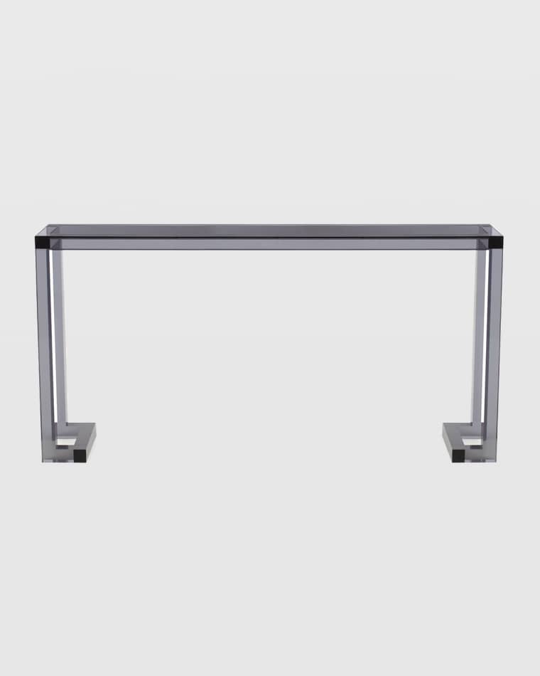 Interlude Home Calissa Noire Acrylic Console