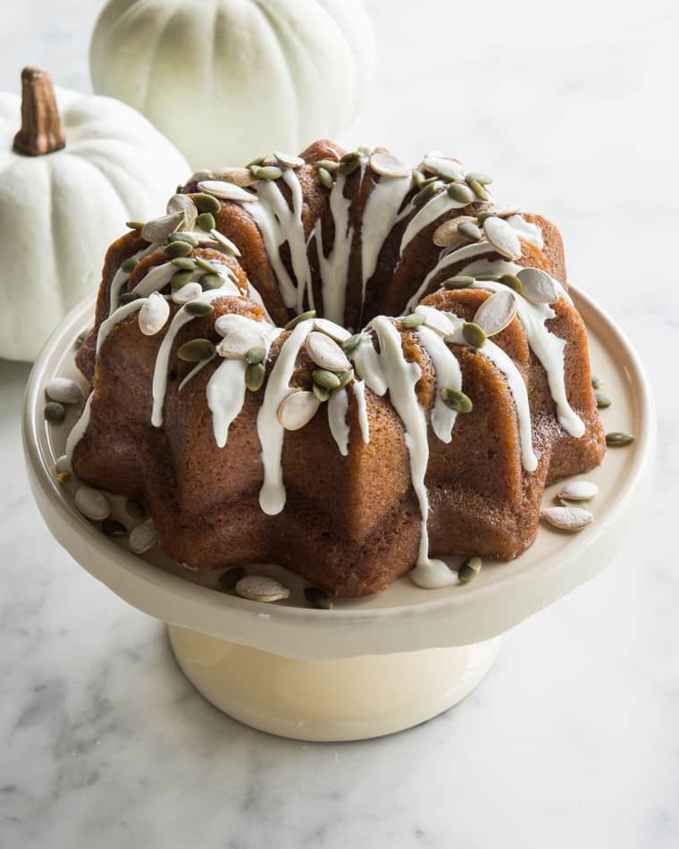 PM Delights Pumpkin Rum Bundt Cake