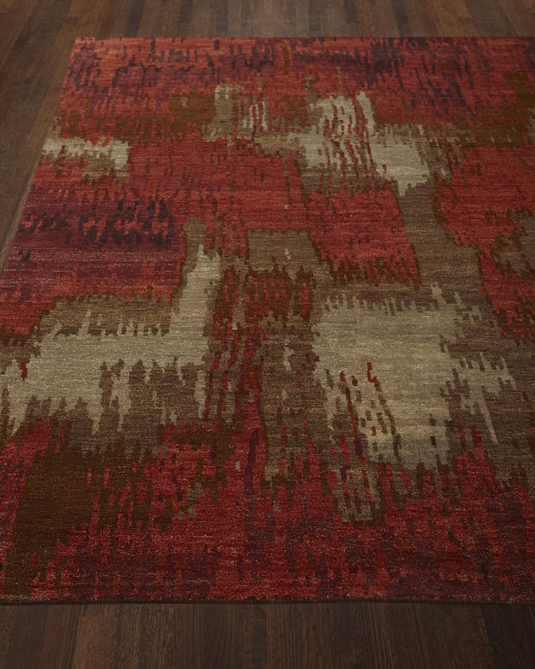 Josie Natori Brick Brushstroke Rug, 4' x 6'