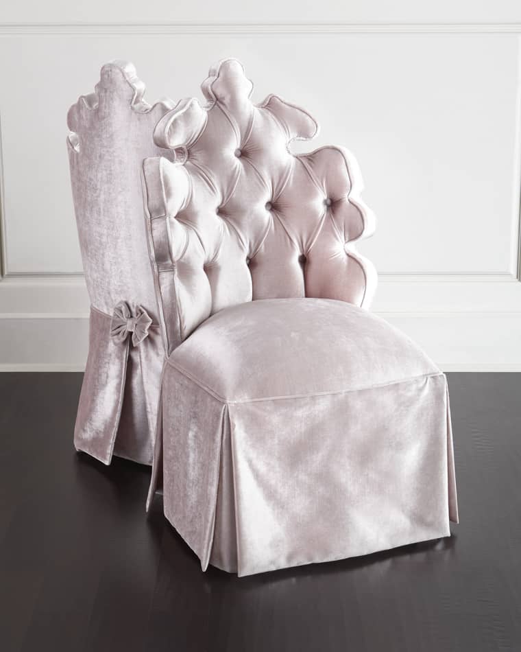 Haute House Isabella Blush Vanity Seat