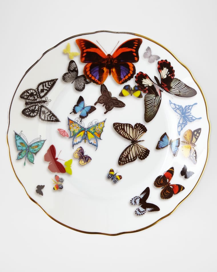 Christian LaCroix X Vista Alegre Butterfly Parade Bread & Butter Plate